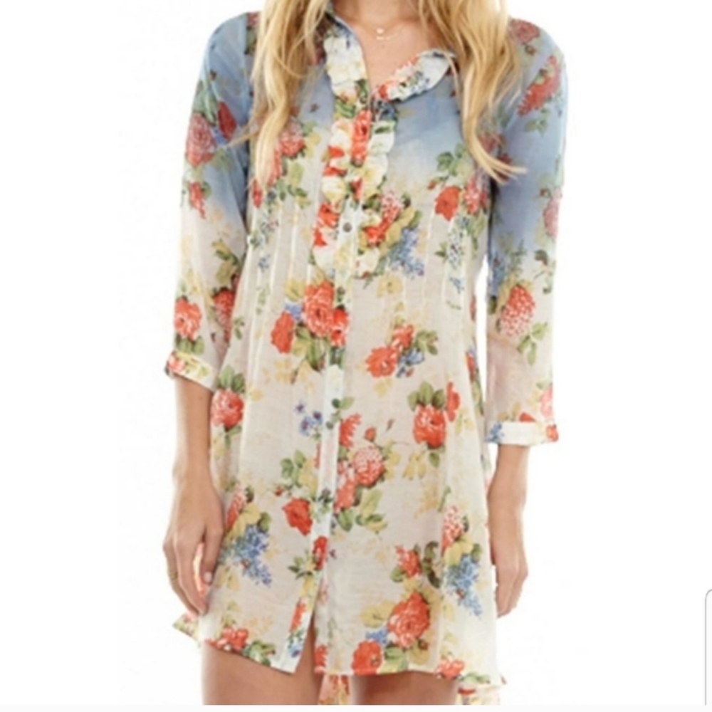 Anthropologie Aratta Silent Journey tunic dress